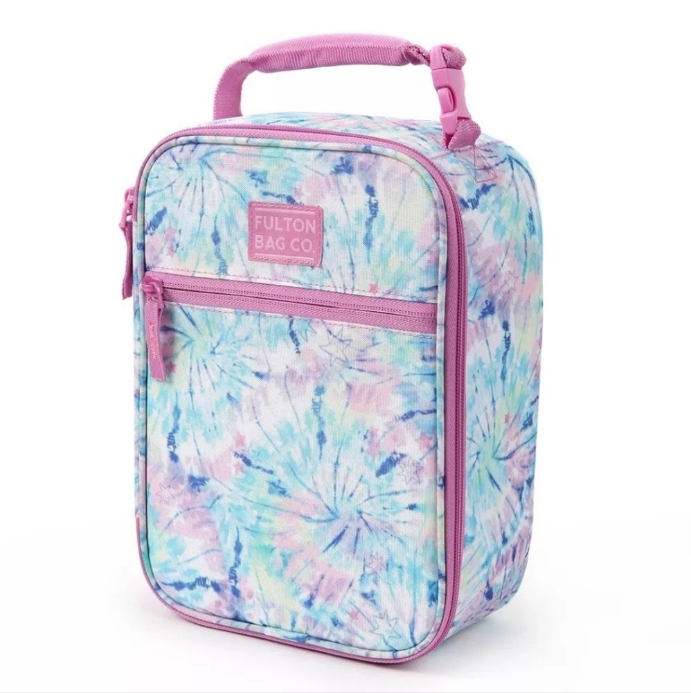 Fulton Bag Co Pink and Blue Tie Dye Lunchbox